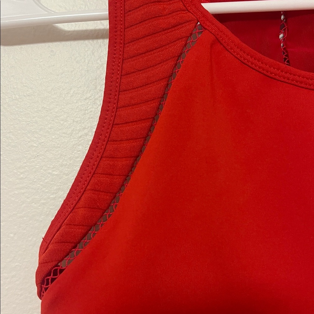 FABLETICS Red Razor Back Sports Bra - Picture 2 of 4